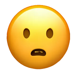 🥑 絵文字, 顔, 心配, 悲しい, 衝撃, 動揺 telegram sticker