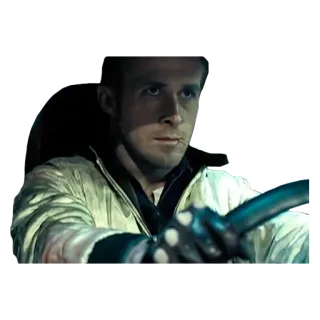 🚗 Drive ryan gosling, coureur, film, auto, rijden whatsapp sticker