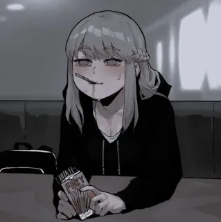 ⛓ POKY アニメ, 女の子, おやつ, ポッキー, 漫画 telegram sticker