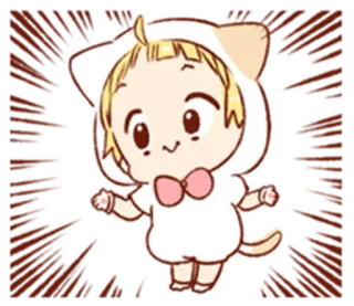 Boy of a cat ear 4 @reilostickers telegram stickers