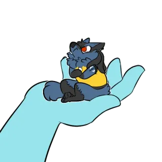 😤 Lucario pokemon, lucario, anime, dibujo animado, mamífero, animal telegram sticker
