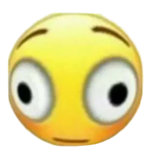 🤨 emoji, funny, meme, eyes, shocked, reaction whatsapp sticker