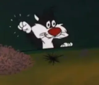 🧃 Sylvester the Cat Looney Tunes dessin animé, chat, Sylvester, Looney Tunes telegram sticker