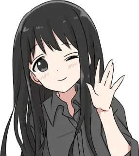 👋 Anime, Gadis, Kartun, Lucu, Karakter, Kawaii telegram sticker