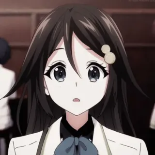 🌸 Anime, Ragazza, Ritratto, Animazione telegram sticker