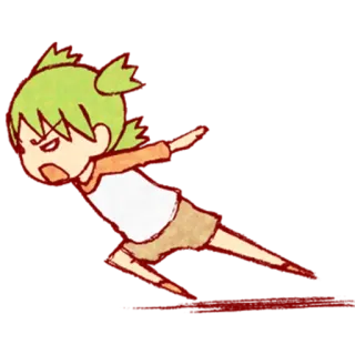🏃‍♀️ anime, manga, girl, angry, cartoon, character telegram sticker