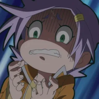 💈 anime, worried, concerned, scared, anime character telegram sticker