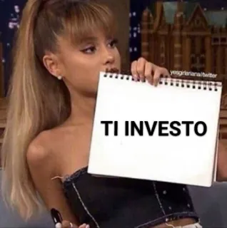 💨 TI INVESTO Meme, Italiano, Invertir whatsapp sticker