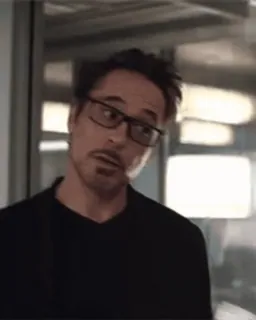 🙃 Tony Stark Robert Downey Jr., Homem de Ferro, Marvel, Vingadores, Personagem de filme, Homem whatsapp sticker