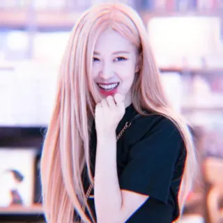 🍡 Rose kpop, sänger, rose, blackpink, idol, koreanischer pop, musik telegram sticker