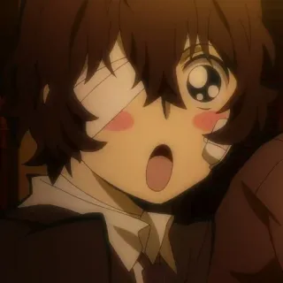 🍩 Osamu Dazai Bungou Stray Dogs Anime, Bungou Stray Dogs, Dazai, Osamu Dazai, imut, perban telegram sticker