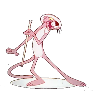 🎉 Pink Panther cartoon, pink, panther, entertainment, animation telegram sticker
