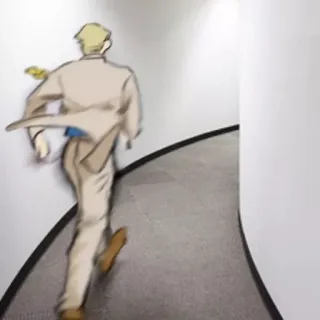 🏃‍♂ bieganie, mężczyzna, spieszący się, ucieczka, ruch whatsapp sticker