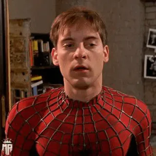 🕷 Peter Parker Spider-Man spider-man, marvel, tobey maguire, película, superhéroe telegram sticker