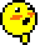 ❤️ anatra, pixel art, giallo, uccello, cartone animato, carino telegram sticker