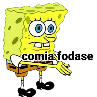 😌 Spongebob Squarepants comia fodase spongebob, cartoon, animated, tv show, comedy telegram sticker