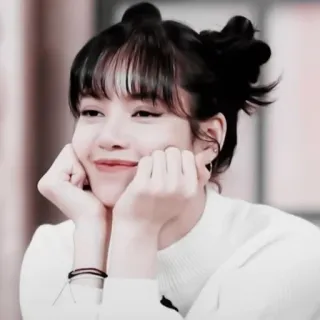😊 Lisa Lisa, Blackpink, K-pop, chanteuse, célébrité, portrait telegram sticker