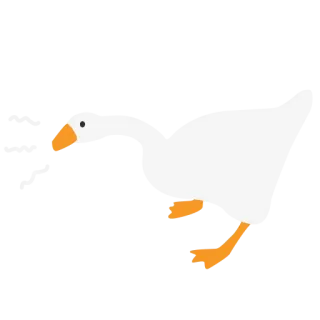 😲 ガチョウ, アヒル, 動物, 鳥, ピクセルアート telegram sticker