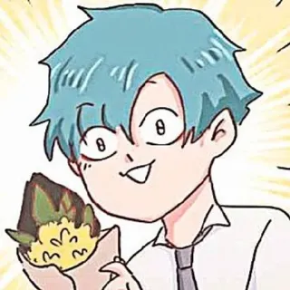 🎸 การ์ตูน, อาหาร, กิน, ตัวละคร, อนิเมะ, มังงะ telegram sticker