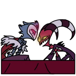 🤗 Stolas Helluva Boss Helluva Boss, Stolas, Cartoon, Sticker telegram sticker