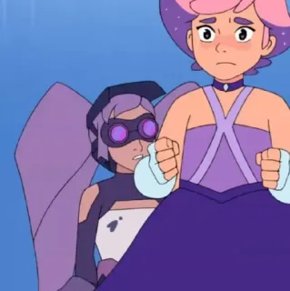 🛠 Glimmer She-Ra and the Princesses of Power animated, cartoon, glimmer, entrapta, she-ra, princesses of power telegram sticker