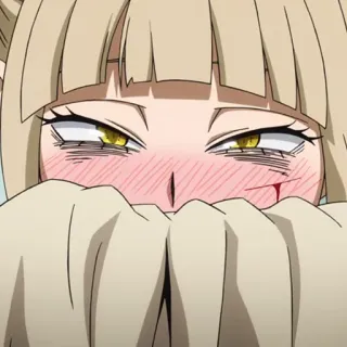 🎒 Himiko Toga My Hero Academia anime, manga, my hero academia, himiko toga, villain, blood telegram sticker