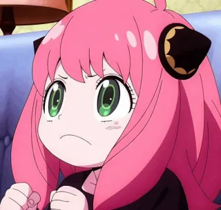 🎟 Anya Forger Spy x Family アーニャ, SPY×FAMILY, アニメ, 漫画, かわいい, 女の子, ピンク髪 telegram sticker