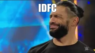 🌊 Roman Reigns IDFC wrestling, roman reigns, meme, idfc whatsapp sticker