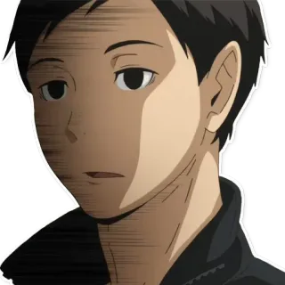 😨 Аниме, Персонаж, Раздражён, Выражение, Манга telegram sticker
