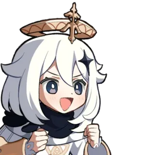 🤩 Paimon Genshin Impact genshin impact, paimon, anime, game character, video game telegram sticker
