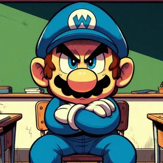 😡 卡通, 马里奥, 生气, 角色, 粉丝创作, 反派, 梗 telegram sticker