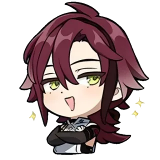 😏 อนิเมะ, การ์ตูน, ตัวละคร, จิบิ, น่ารัก, แฟนอาร์ต telegram sticker
