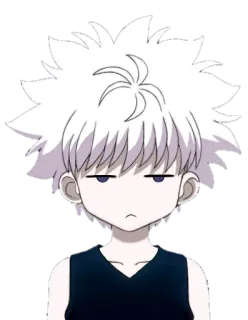 😒 Killua Hunter x Hunter アニメ, 少年, キルア, HUNTER×HUNTER telegram sticker