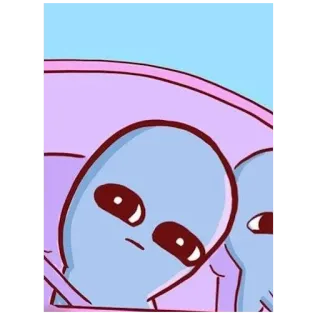 😠 外星人, 卡通, 外星的, 搞笑, 可爱 telegram sticker
