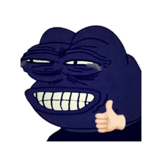 😂 Pepe the Frog pepe, katak, meme, meme internet, jempol whatsapp sticker