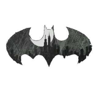 ⚫ Batman batman, logo, paisaje urbano, silueta, superhéroe, dc comics telegram sticker