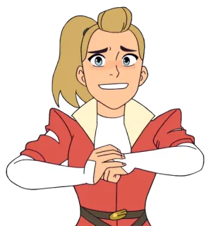 👊 Adora She-Ra and the Princesses of Power cartoon, character, woman, heroine, netflix telegram sticker