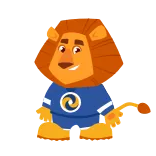 😉 lion, cartoon, animal, character, mascot whatsapp sticker