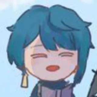 📎 Xingqiu Genshin Impact Anime, Genshin Impact, Xingqiu, Personaggio videogioco, Carino, Ragazzo anime, Cartone animato whatsapp sticker