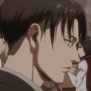 ☕️ Levi Ackerman Attack on Titan Anime, Manga, Personaje, Levi, Ataque a los Titanes, SNK whatsapp sticker
