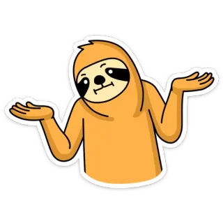 🤷‍♂️ preguiça, dando de ombros, confuso, inseguro, pergunta, meme, desenho animado whatsapp sticker