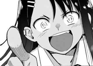 🖤 Nagatoro Don't Toy with Me, Miss Nagatoro anime, manga, Nagatoro, cartoon, anime girl, cute, funny telegram sticker