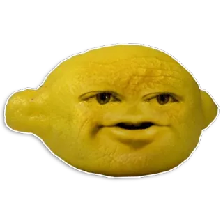 😈 Lemon Annoying Orange frutta, limone, divertente, fastidioso, arancia, personaggio telegram sticker