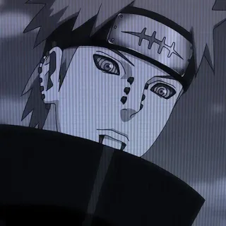😶 Pain Naruto Anime, Penjahat, Ninja, Rinnegan, Akatsuki telegram sticker