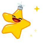 💫 별, 장식, 크리스마스, 장식, 휴일, 축제, 귀여운, 만화 telegram sticker