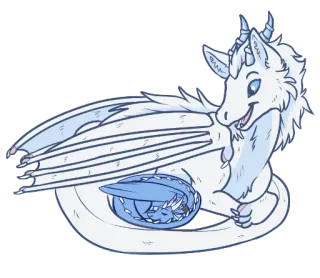 💞 dragão, fantasia, fofo, bebê dragão, criatura mítica, animal telegram sticker