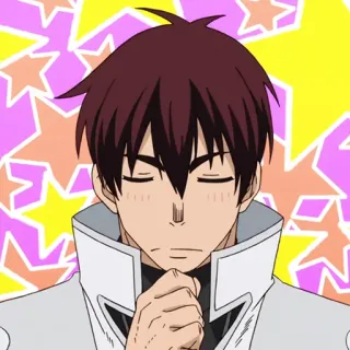 🔥 Shinra Kusakabe Fire Force anime, fire, fire force, shinra kusakabe, cartoon telegram sticker