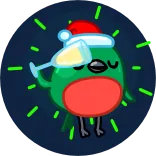 🥂 鳥, クリスマス, 乾杯, お祝い, 祝日, お祭り, 可愛い telegram sticker