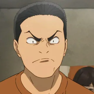 😡 zły, mężczyzna, zdenerwowany, anime, poważny, wyraz twarzy, zbliżenie, portret telegram sticker
