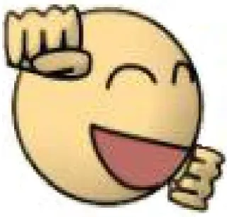 😄 Emoji, Rosto, Feliz, Desenho animado, Expressão telegram sticker